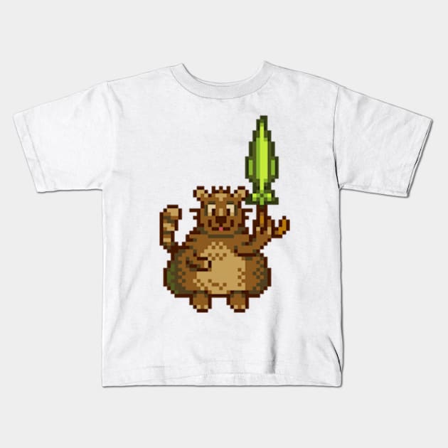 Stardew Valley Trash Bear Kids T-Shirt by r9440